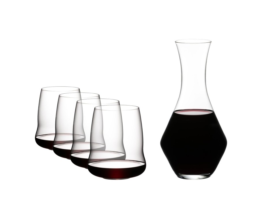 Rotweinglaser Spiegelau | Sl Riedel Stemless Wings Cabernet/Merlot + Dekanter