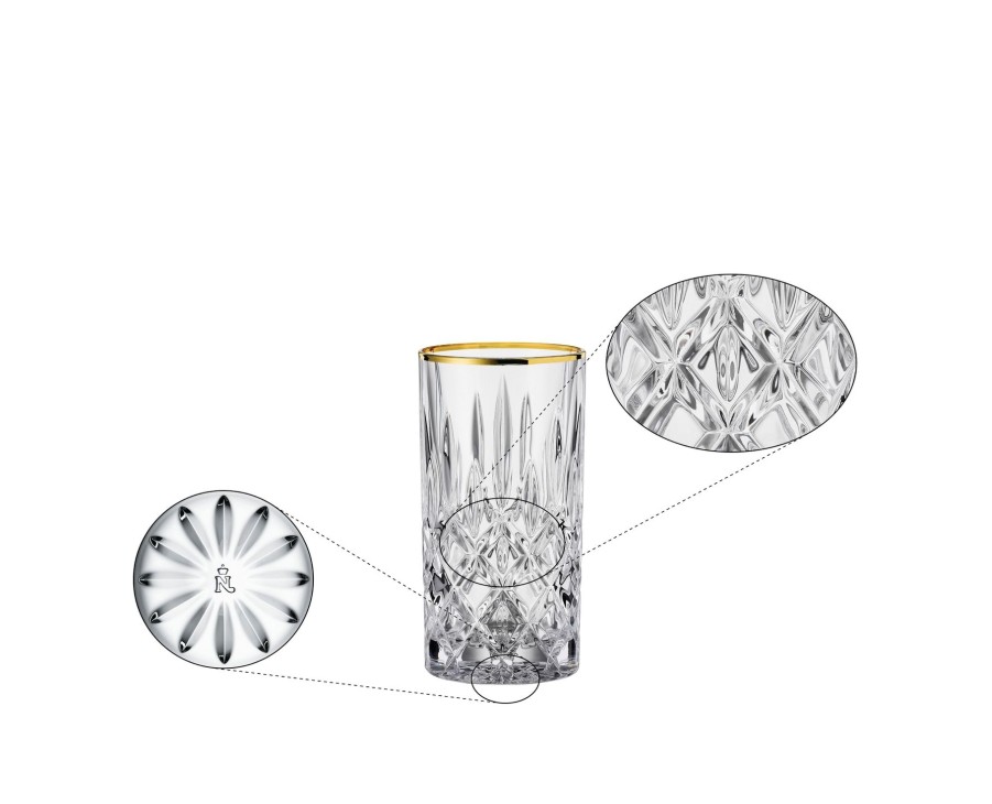 Cocktailglaser & Barware Spiegelau | Nachtmann Noblesse Gold Longdrink Glas