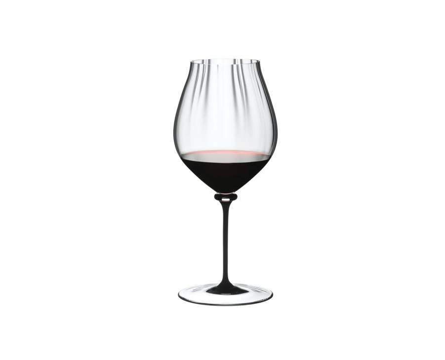 Rotweinglaser Spiegelau | Riedel Fatto A Mano Performance Pinot Noir - Schwarzer Stiel