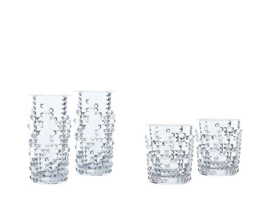 Cocktailglaser & Barware Spiegelau | Nachtmann Punk Bundle Whisky Tumblers + Longdrinkglaser