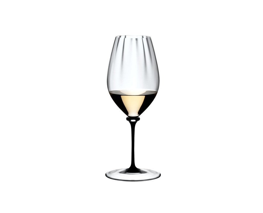 Weisweinglaser Spiegelau | Riedel Fatto A Mano Performance Riesling - Schwarzer Stiel