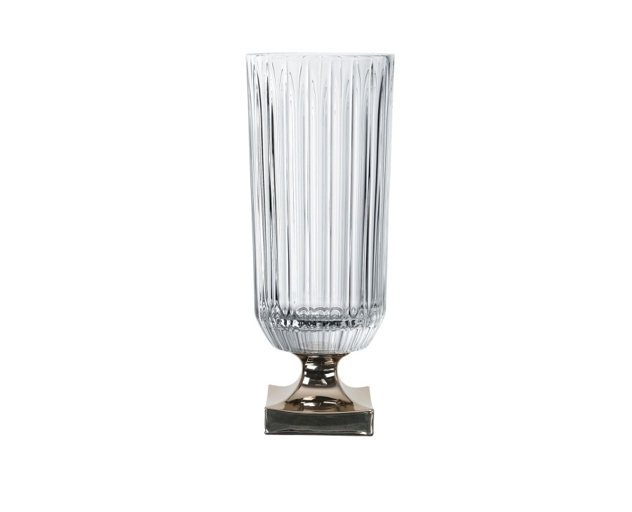 Living Spiegelau | Nachtmann Minerva Vase Mit Fus - Platin, 40Cm | 15.9In