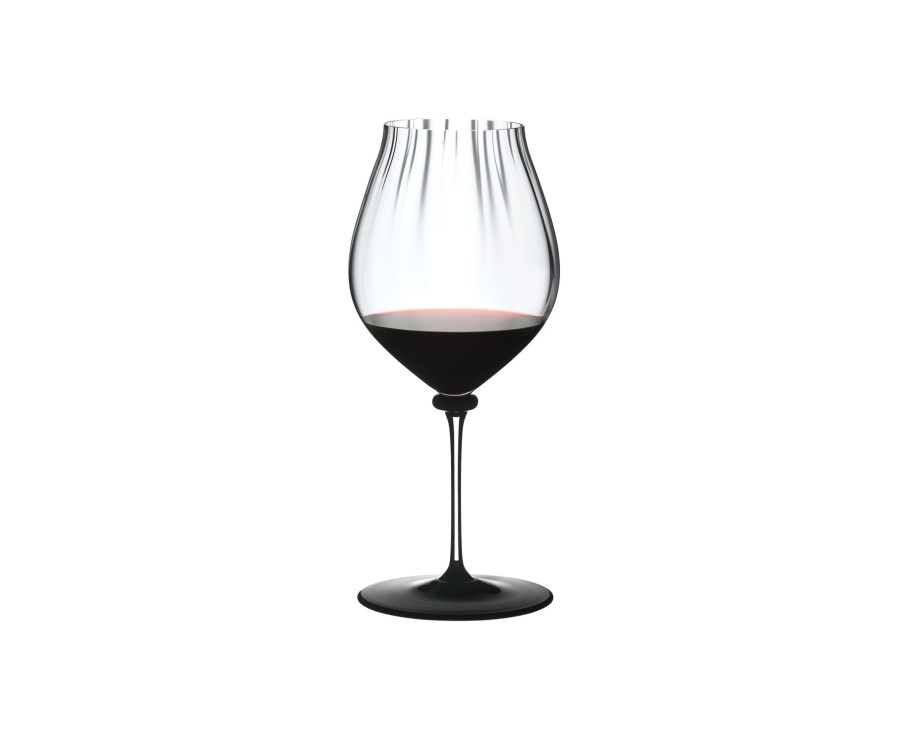 Rotweinglaser Spiegelau | Riedel Fatto A Mano Performance Pinot Noir - Schwarze Bodenplatte